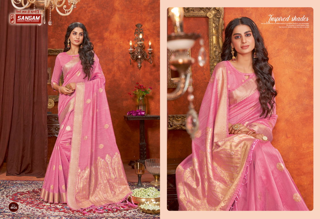 Sangam Bluemoon New Designer Ethnic Wear Cotton Handloom Sarees Collection